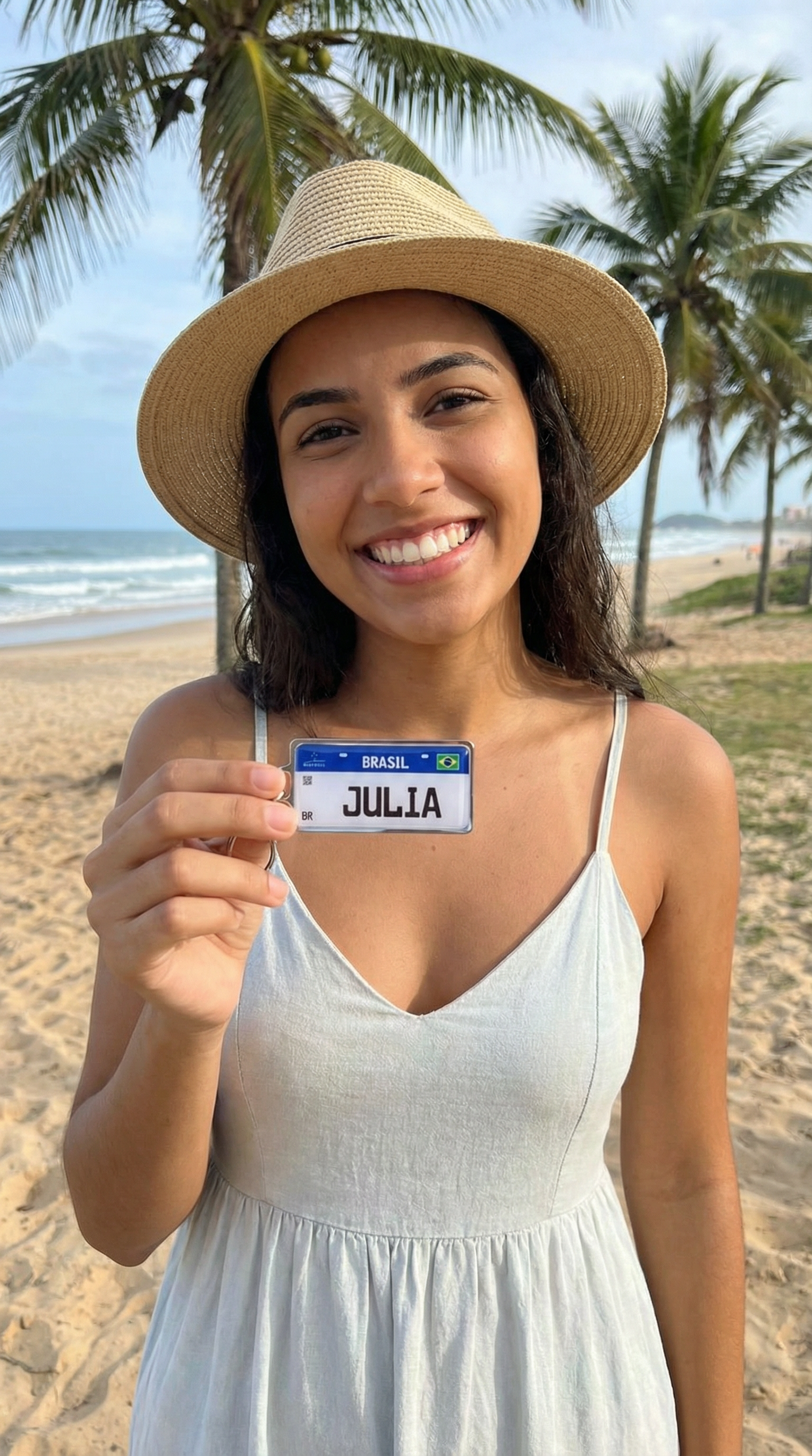 Cliente feliz com chaveiro